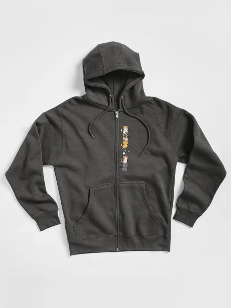 Cute Cats Zipped Hoodie