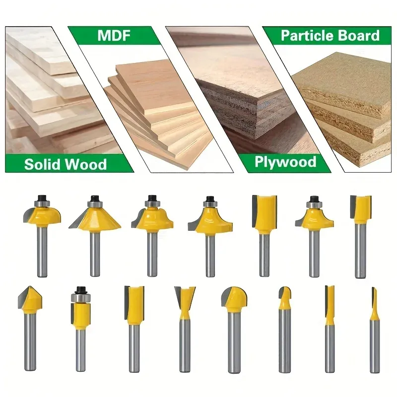 DIY Woodworking Router Bit Set