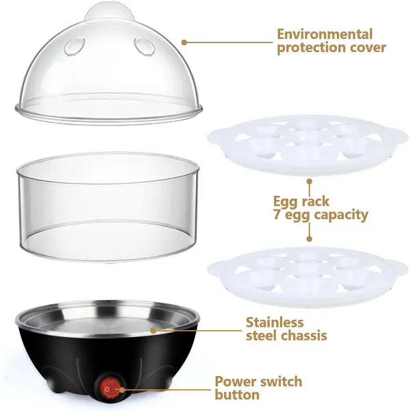 Double-Layer Rapid-Heating Large-Capacity Egg Cooker