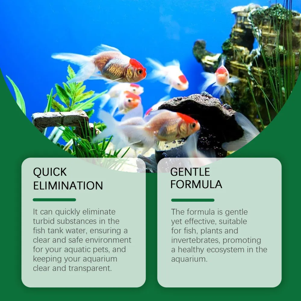 Yegbong fish tank water purification tablets are specially designed for cleaning, deodorizing, removing algae, stains and sludge in fish ponds 2pcs