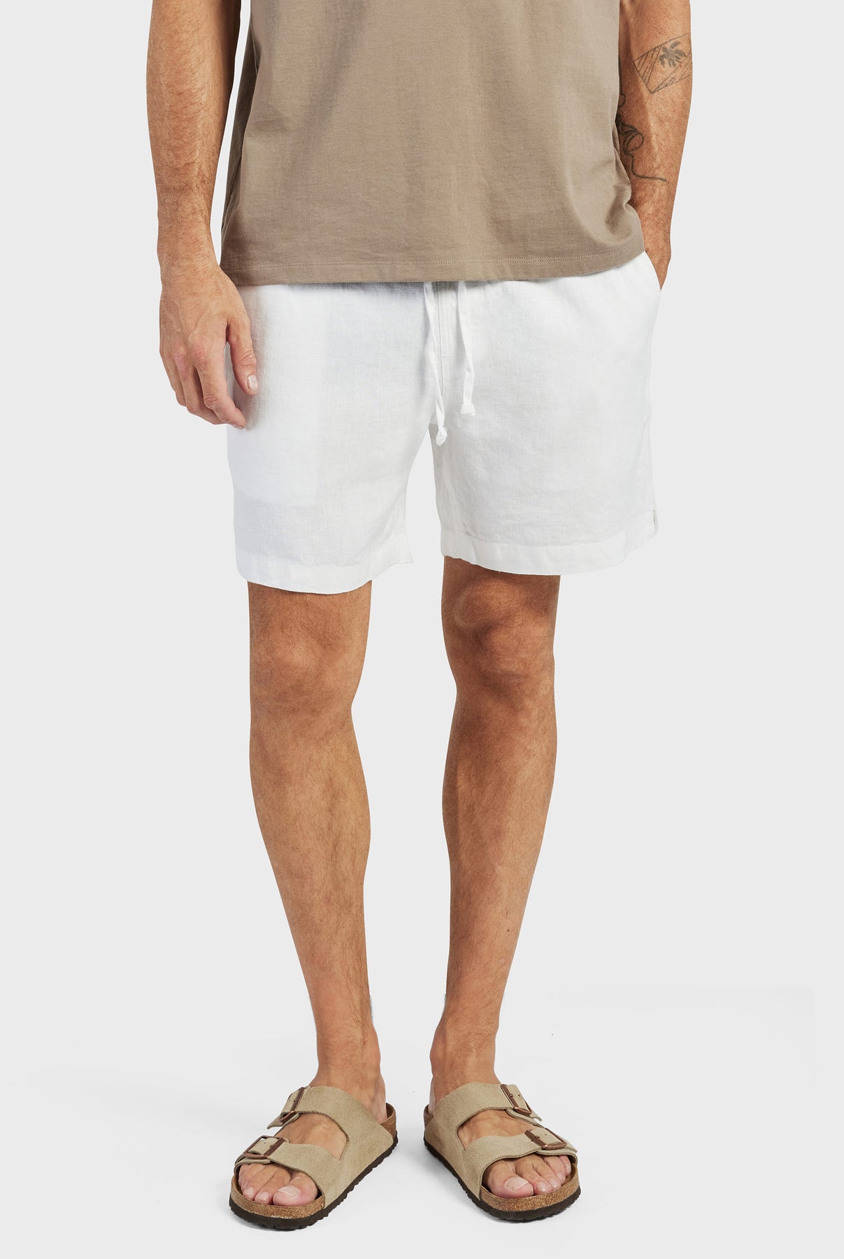 Riviera Linen Short- Navy