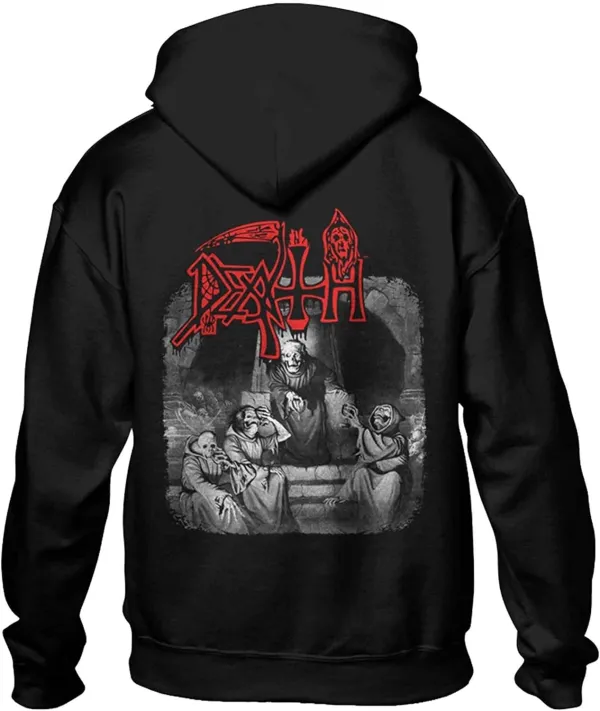 Men's DEATH Printed Long Sleeve Hoodie