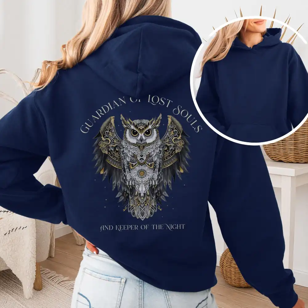 Owl Print Hoodie