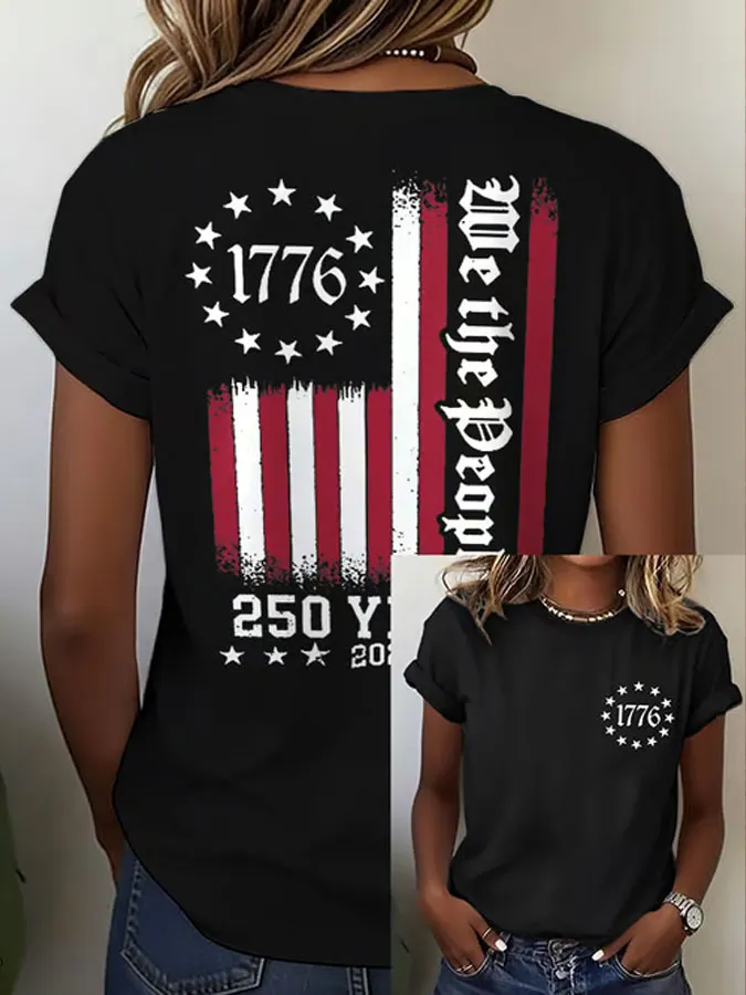 Women'S We The People Printed Casual T-Shirt
