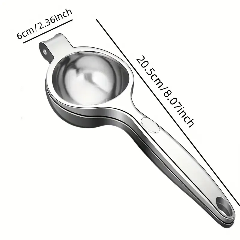 Silvery Stainless Steel Manual Citrus Fruit Press