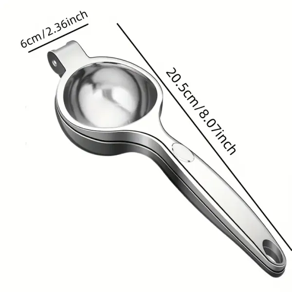 Silvery Stainless Steel Manual Citrus Fruit Press