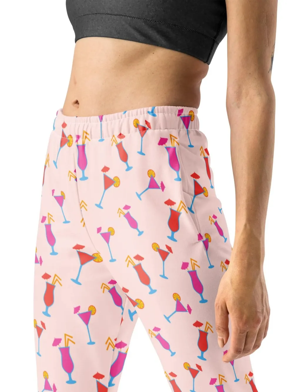 Colorful Cocktail Pattern Joggers