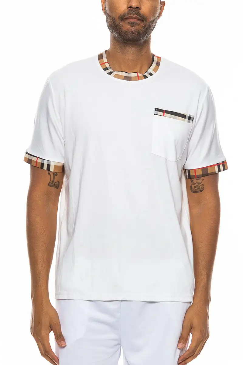 Checkered Detail T-Shirt