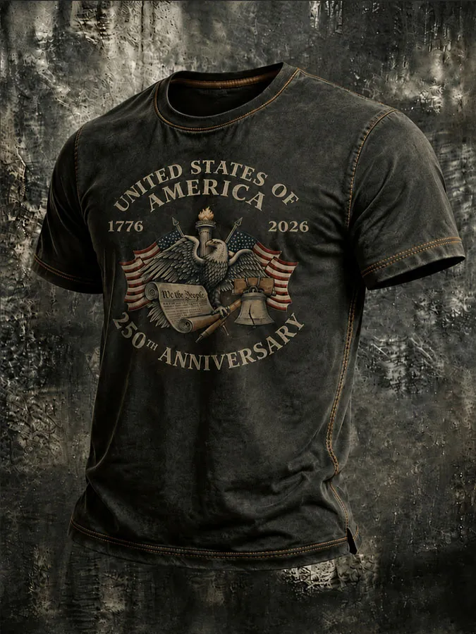 Men's 1776-2026 United States Patriotic  T-shirt