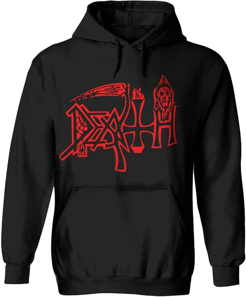 Men's DEATH Printed Long Sleeve Hoodie