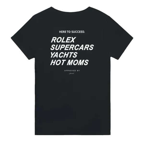 Men's HERE TO SUCCEED Print Casual Round Neck T-Shirt