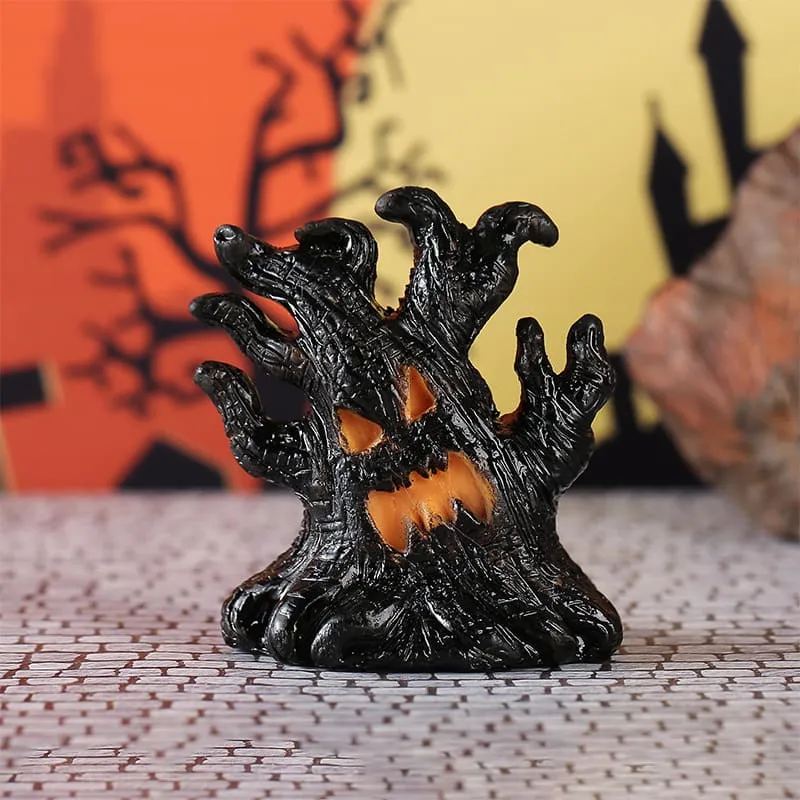 Halloween Tree Spirit LED Illuminated Decorative Resin Ornament