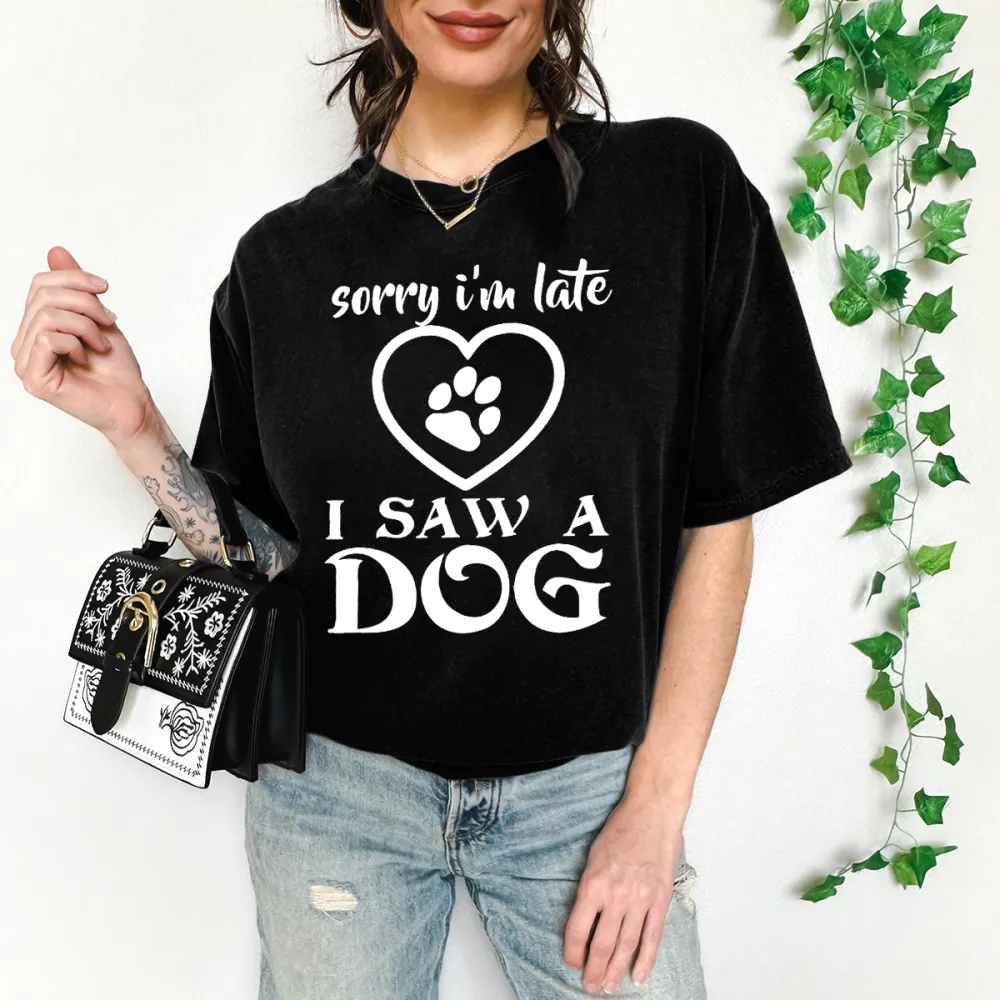 Dog Caused Delay Graphic T-Shirt
