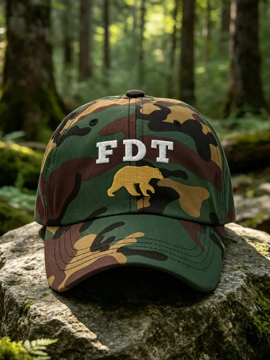 Unisex FDT Bear Print Hat