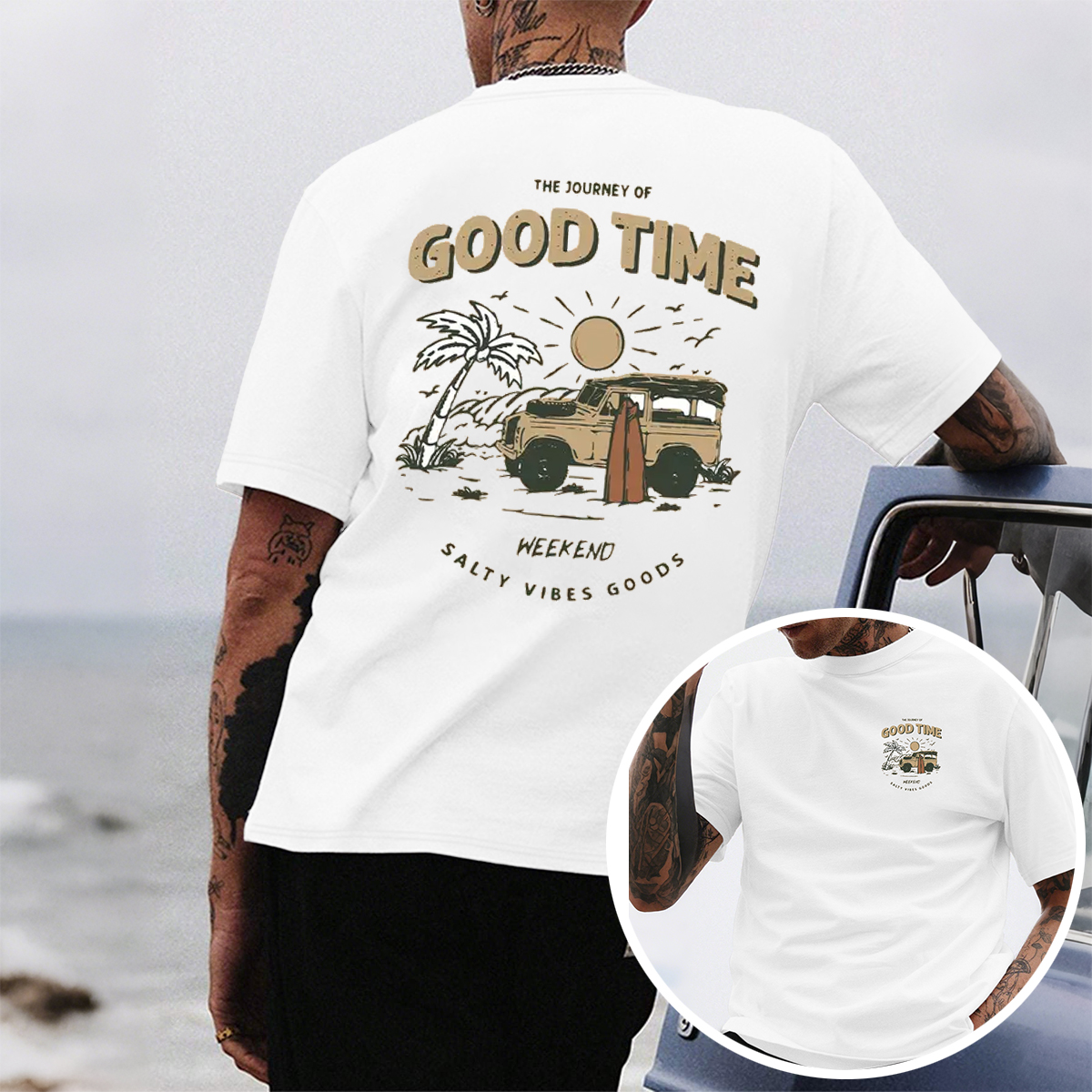 Retro Good Time Journey Graphic T-Shirt