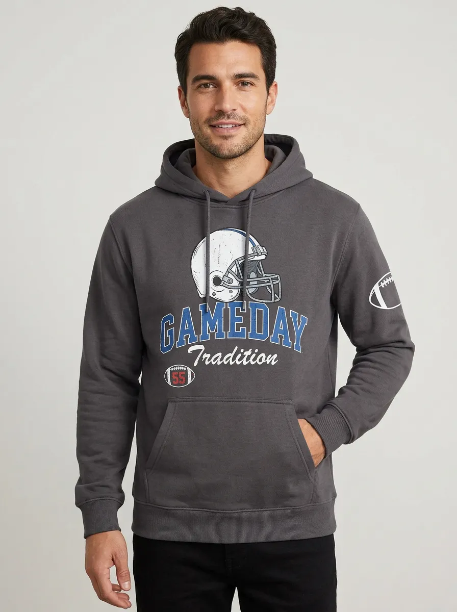 Men's American Football Gameday Helmet Hoodie
