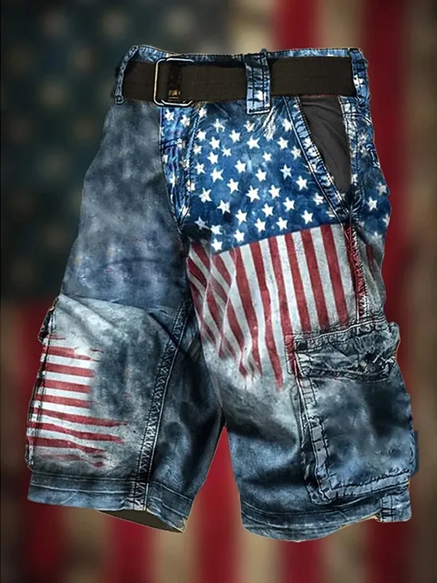 Men's 250th Anniversary Casual Cargo Shorts