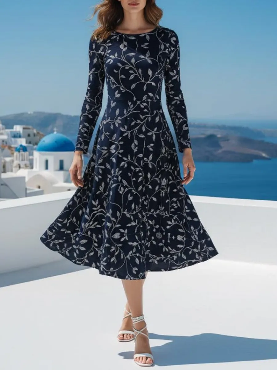 Long Sleeve Floral Dress