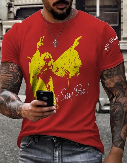 Men'S Rip Ozzy Prince Of Darkness Printed T-Shirt