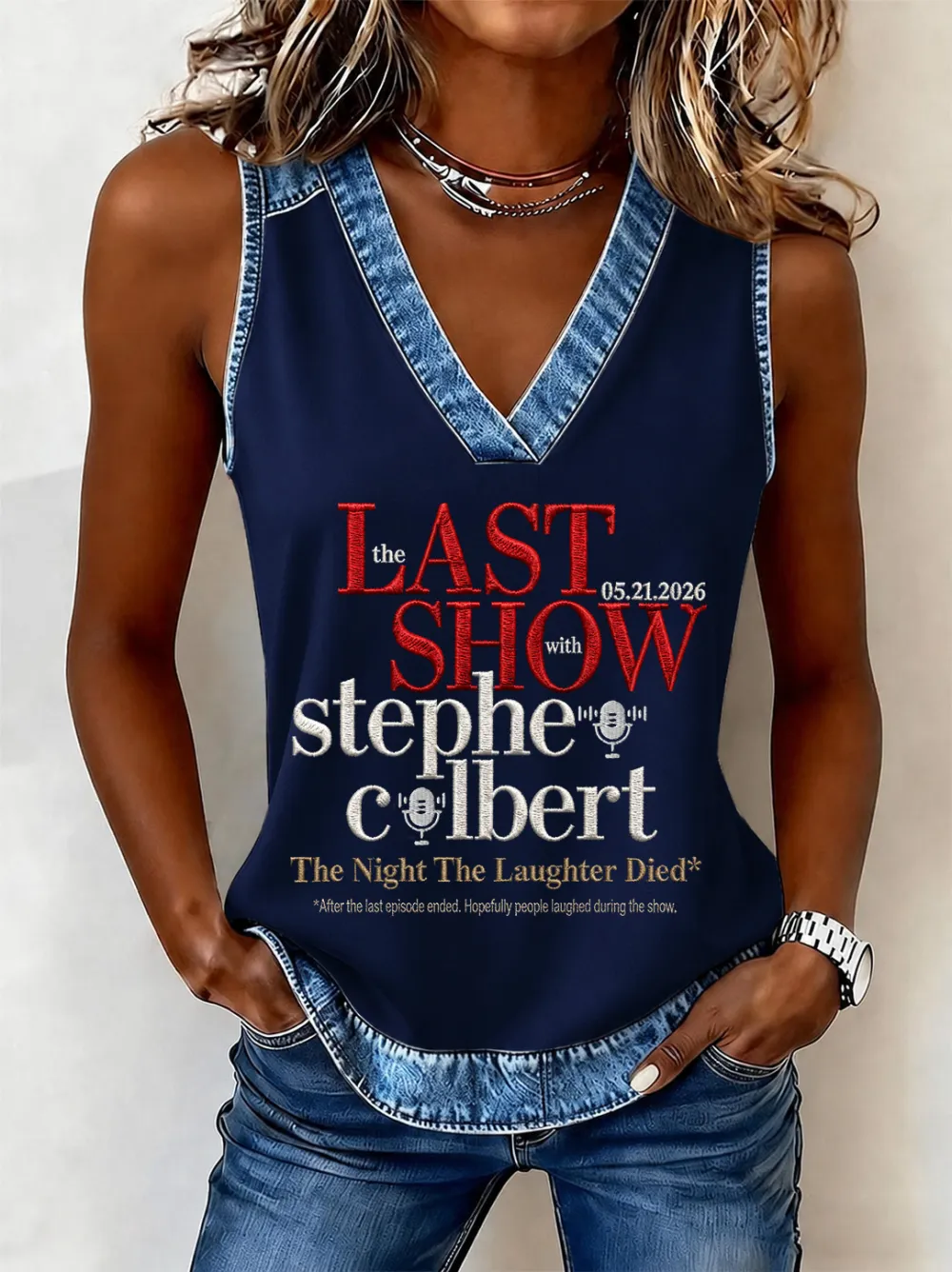 Women'S Last Show Printed Casual Tank Top