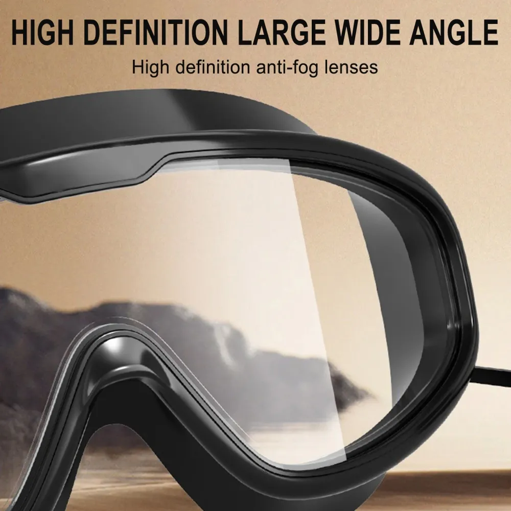 Transparent Vision Tempered Glass Adult Diving Mask