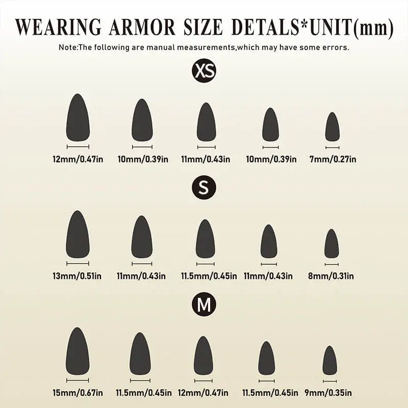 Nailhour 30Pcs Autumn Halloween Medium Oval Press On Nails