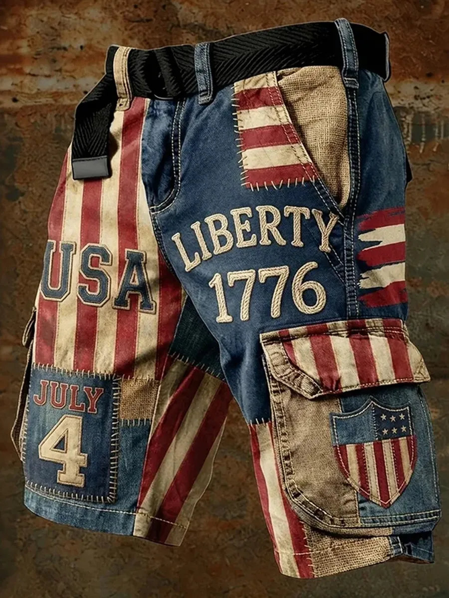 Men's 250th Anniversary Casual Cargo Shorts