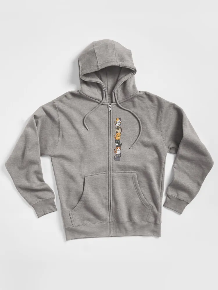 Cute Cats Zipped Hoodie