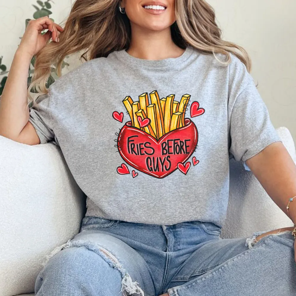 A Red Heart Filled With Fries Sweatshirts