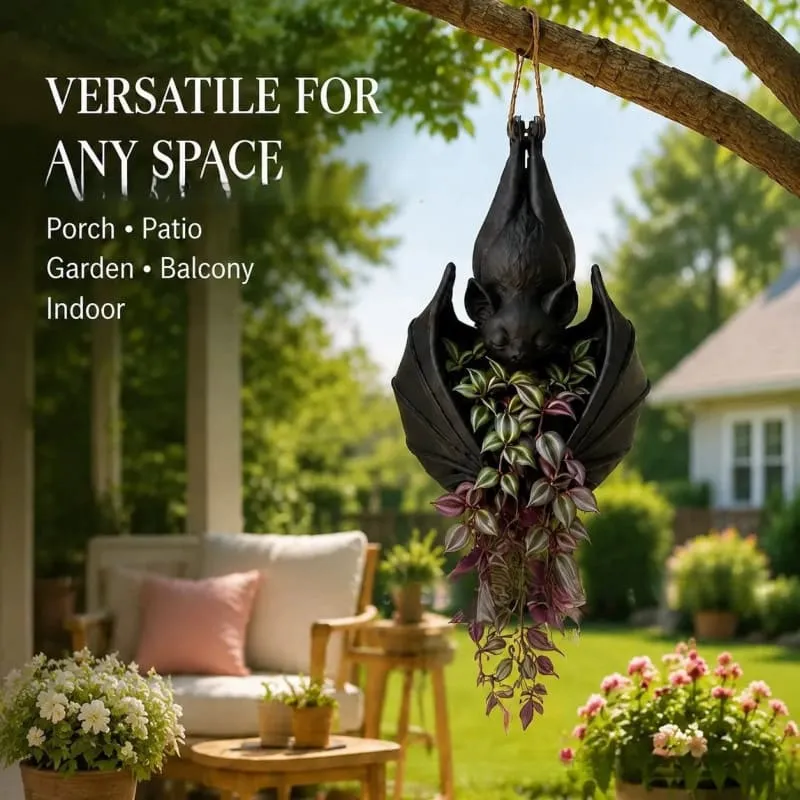 Halloween Hanging Bat Plant Pot Plant Stand