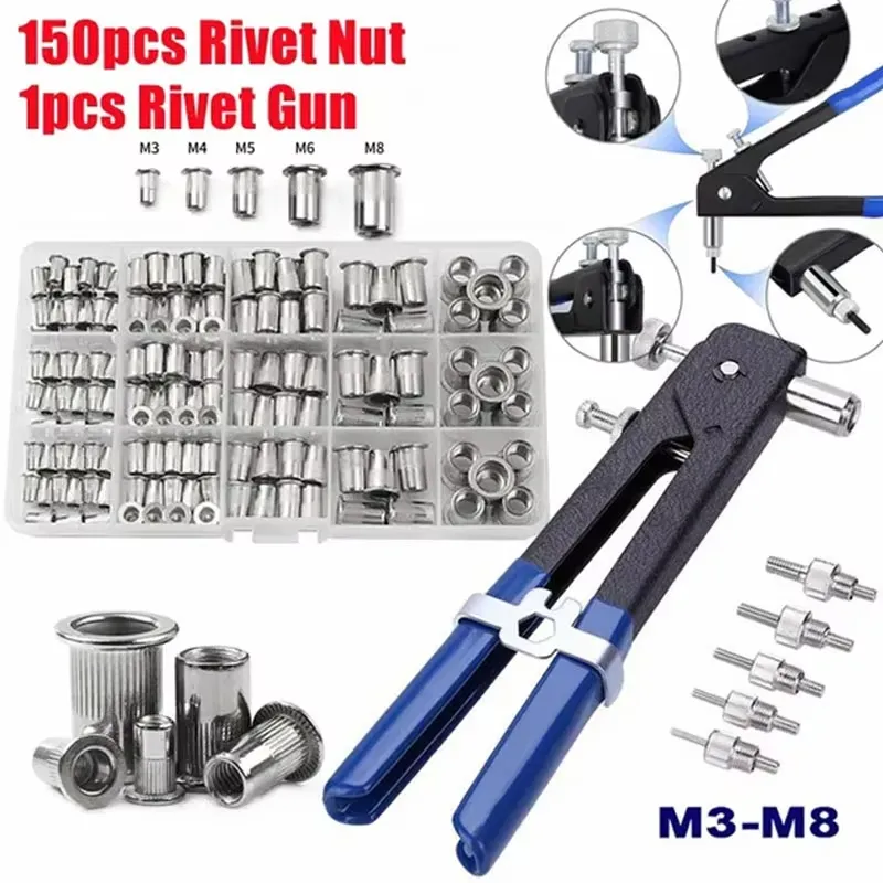 Stainless Steel Rivet Nuts Set