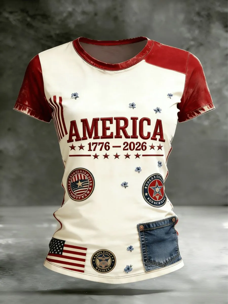 Women's 250th Anniversary Celebration Printed T-shirt