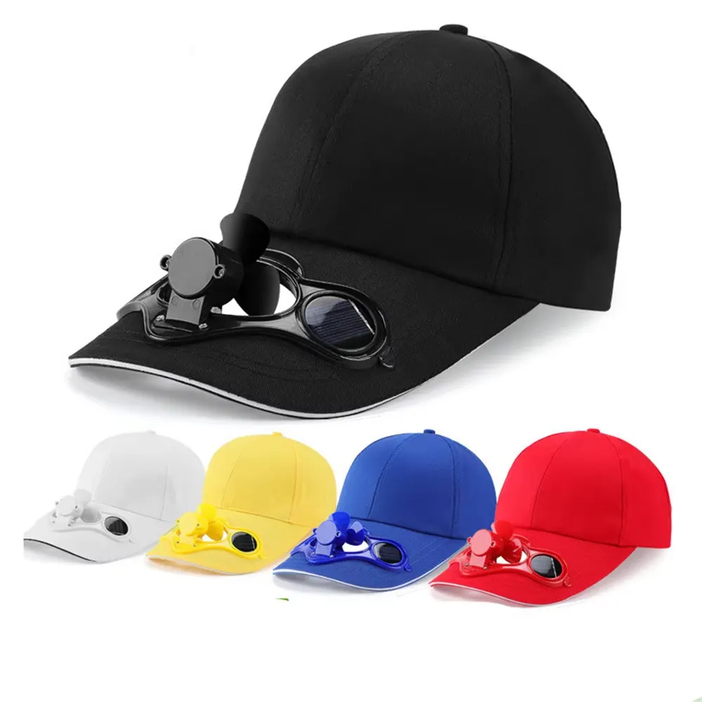 Colorful Solid-Color Fan-Shaped Cool Hat