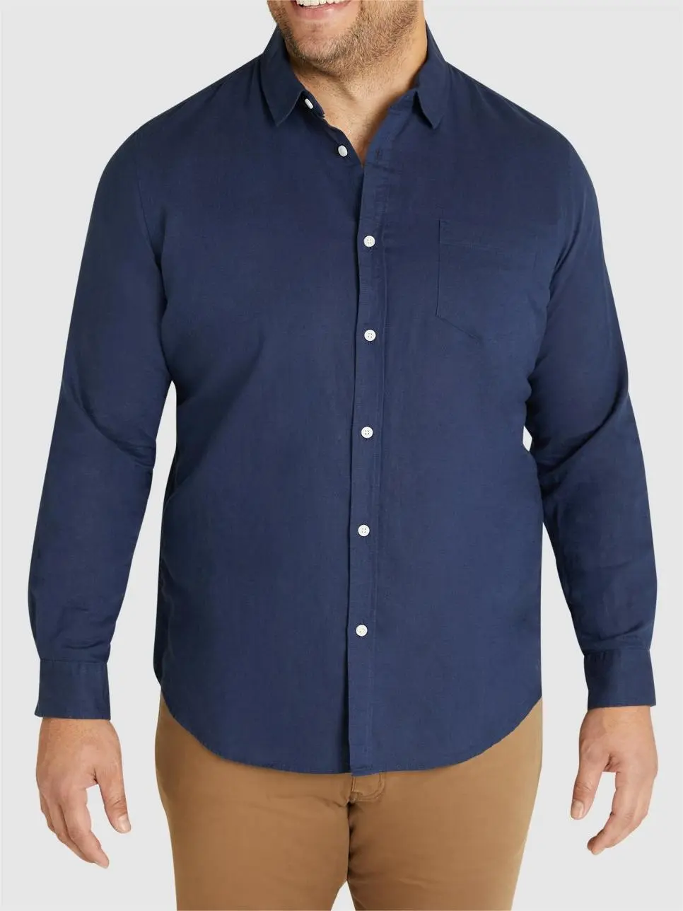 Men's Relaxed Linen Long Sleeve Shirts