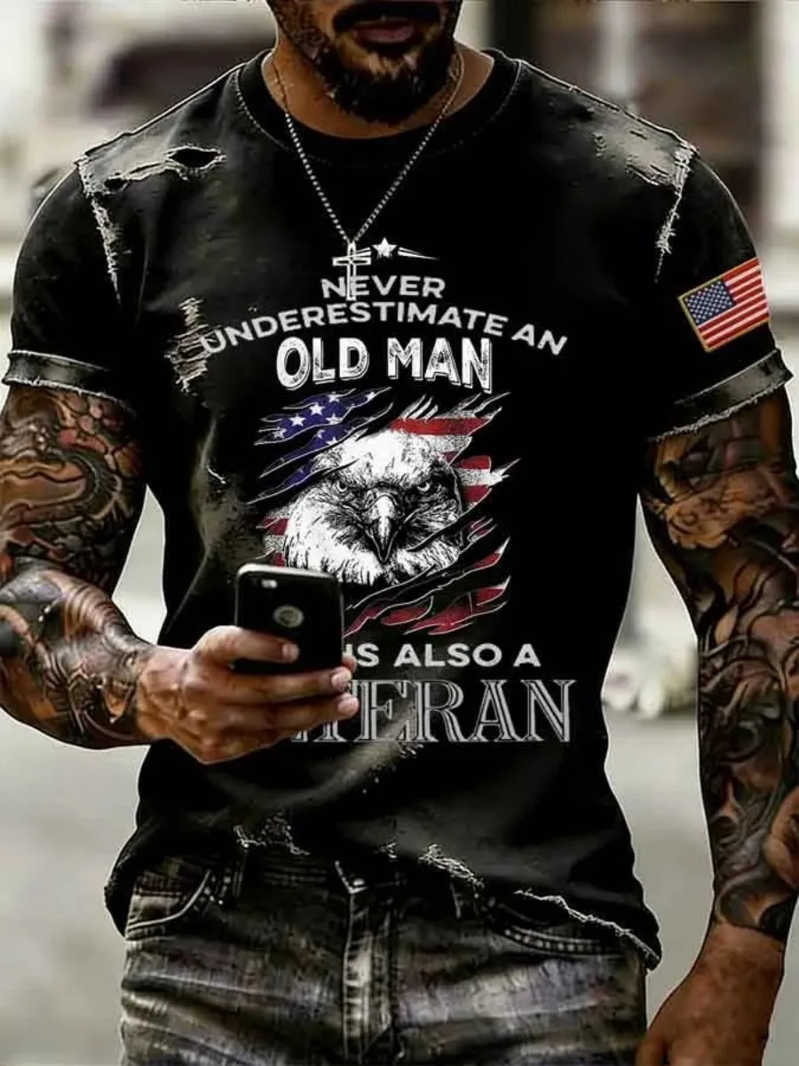 Men's Red Friday Print Short-Sleeve T-Shirt