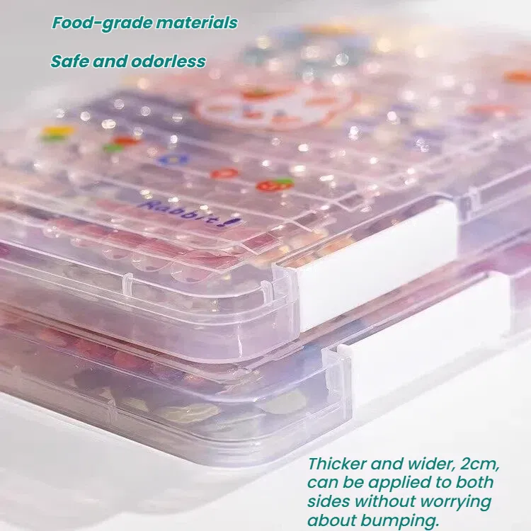 Nailhour Large Capacity Transparent Nail Art Storage Box