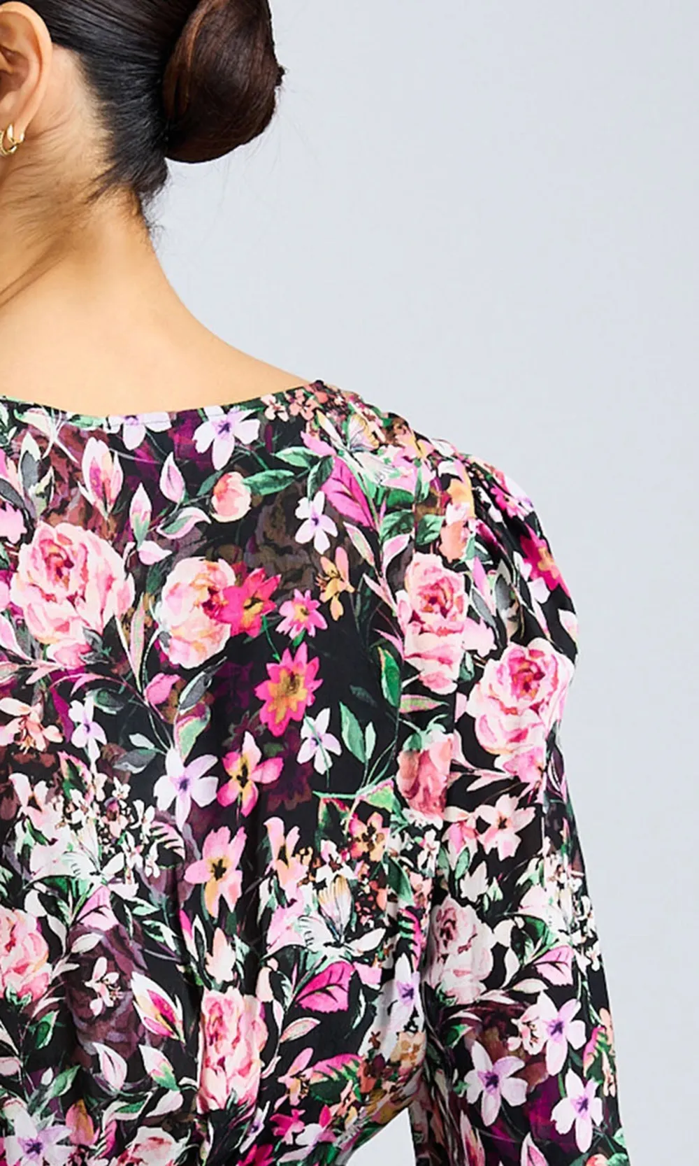 V-Neck Floral Sexy Shirt