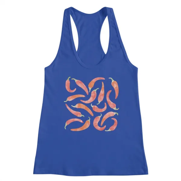 Red Chili Peppers On Cream Tank
