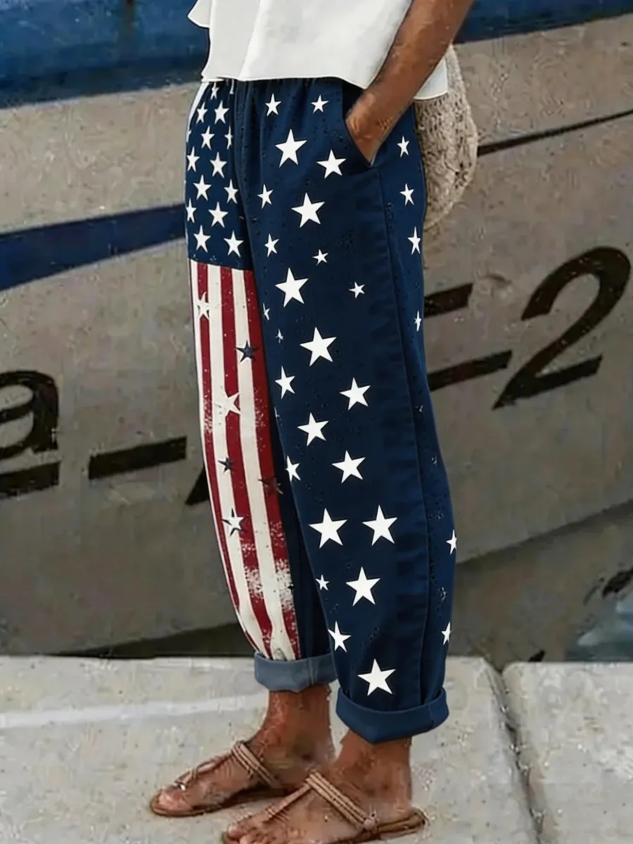 U.S. 250th Anniversary Linen Trousers