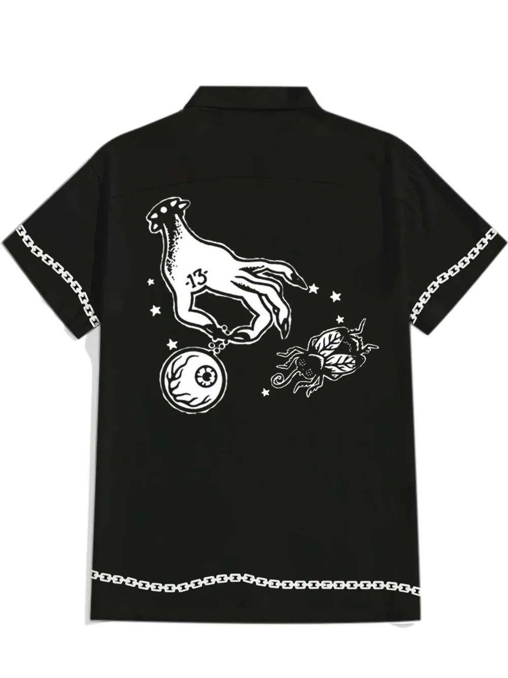 Lucky Vegas - 100% Cotton Cuban Collar Shirt