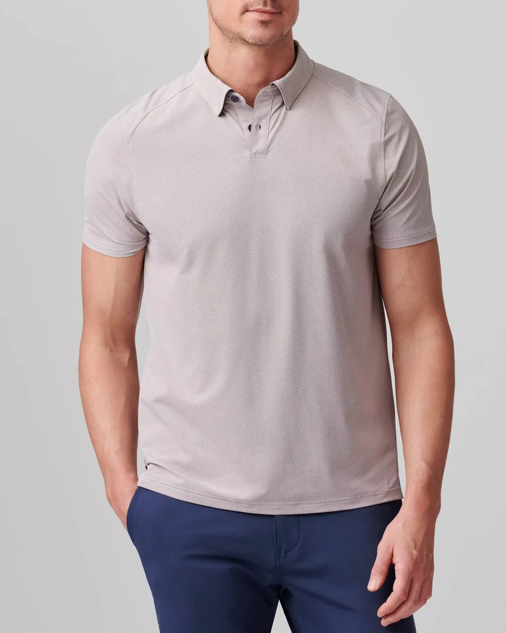 Men's Stretch Solid Polo T-Shirts