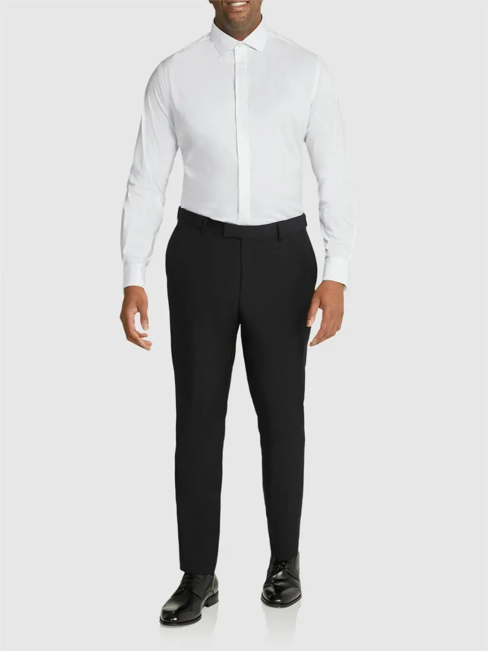 White Tuxedo Stretch Dress Shirts