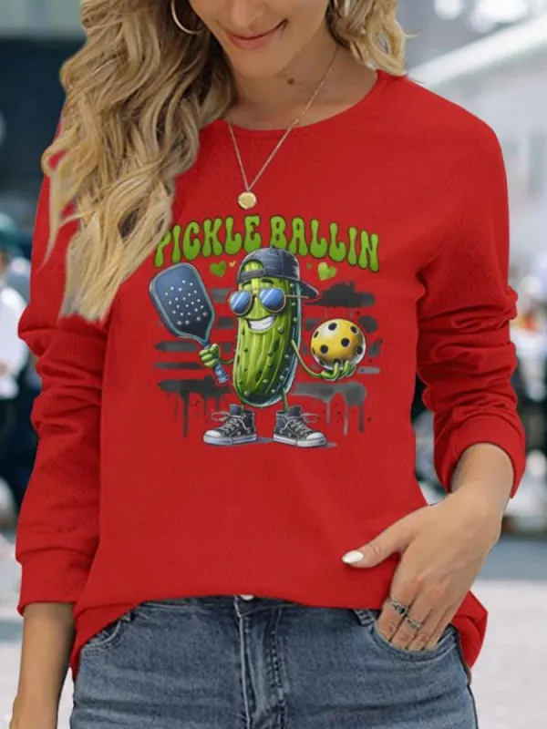 Cartoon Pickle Graphic Tee