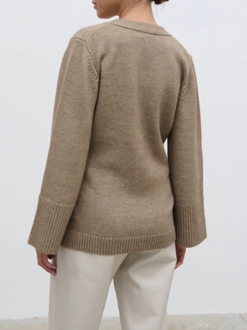 Button Front Knit Cardigan