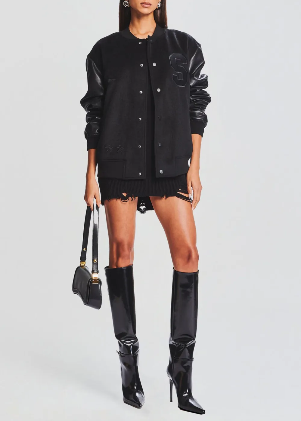 Letter Print Jacket