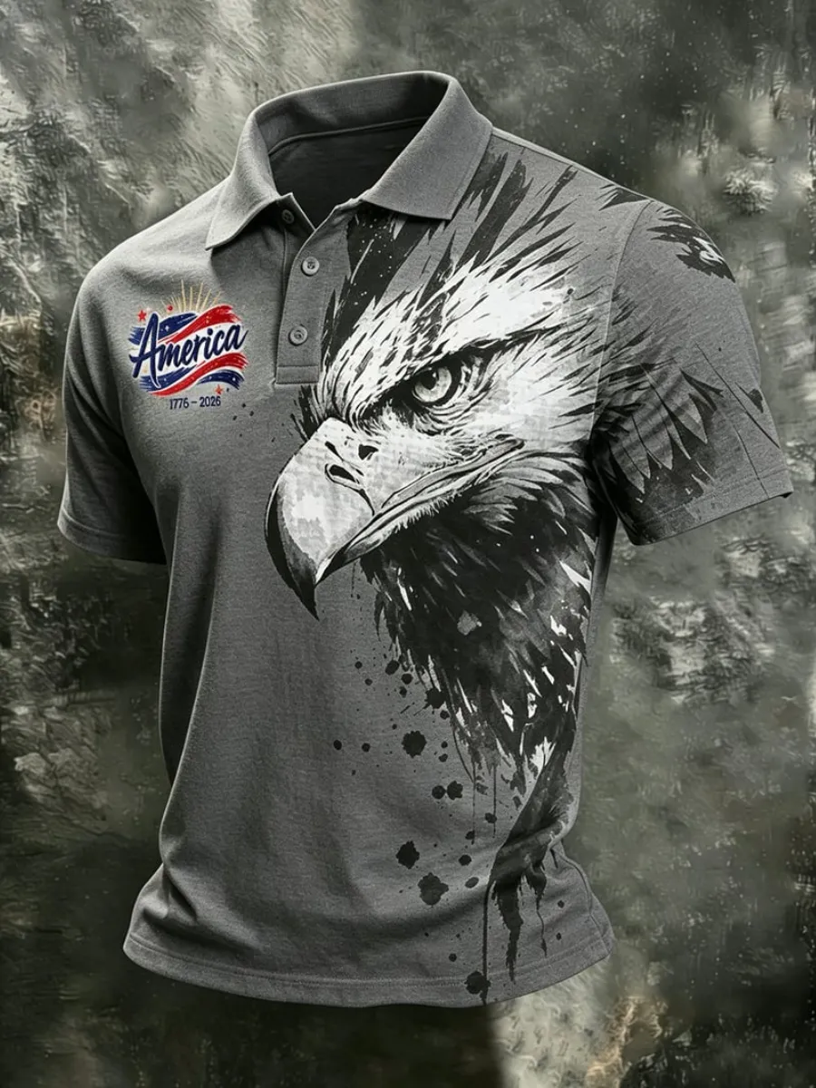 Men's 250th Anniversary Print Business Polo
