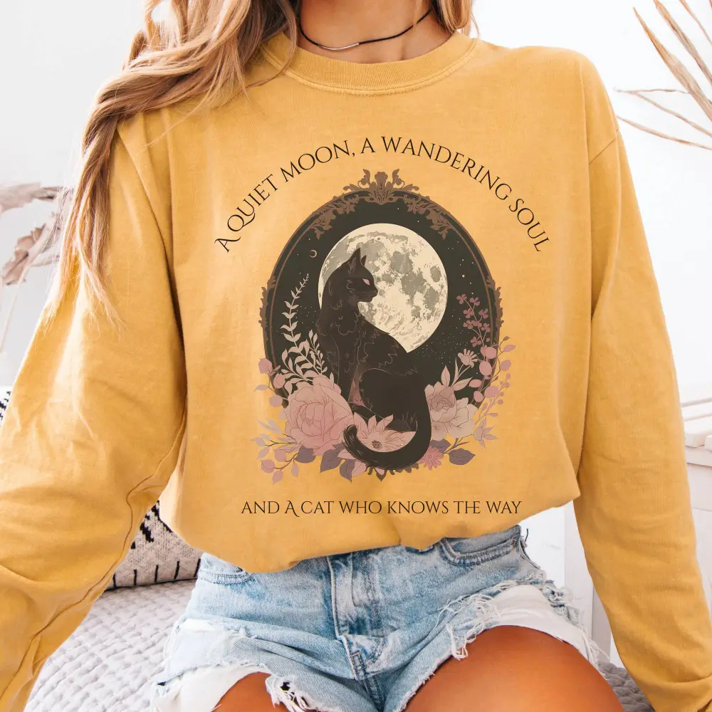 The Cat Who Knows The Way Long Sleeve Tee