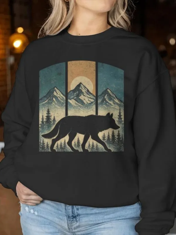 Mountain Wolf Vintage Sweatshirt