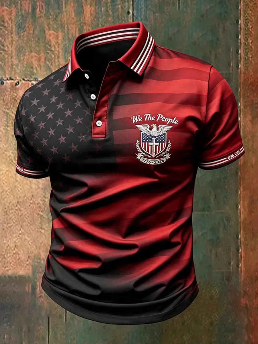 Men's America Anniversary Short-Sleeve Polo Shirt