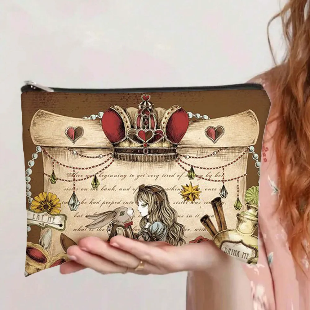 Nailhour Princess and The Rabbit Khaki Makeup Bag